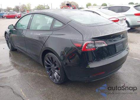 2021 Tesla Model 3 Performance Dual Motor All-Wheel Drive from USA, damaged, VIN 5YJ3E1EC1MF991868